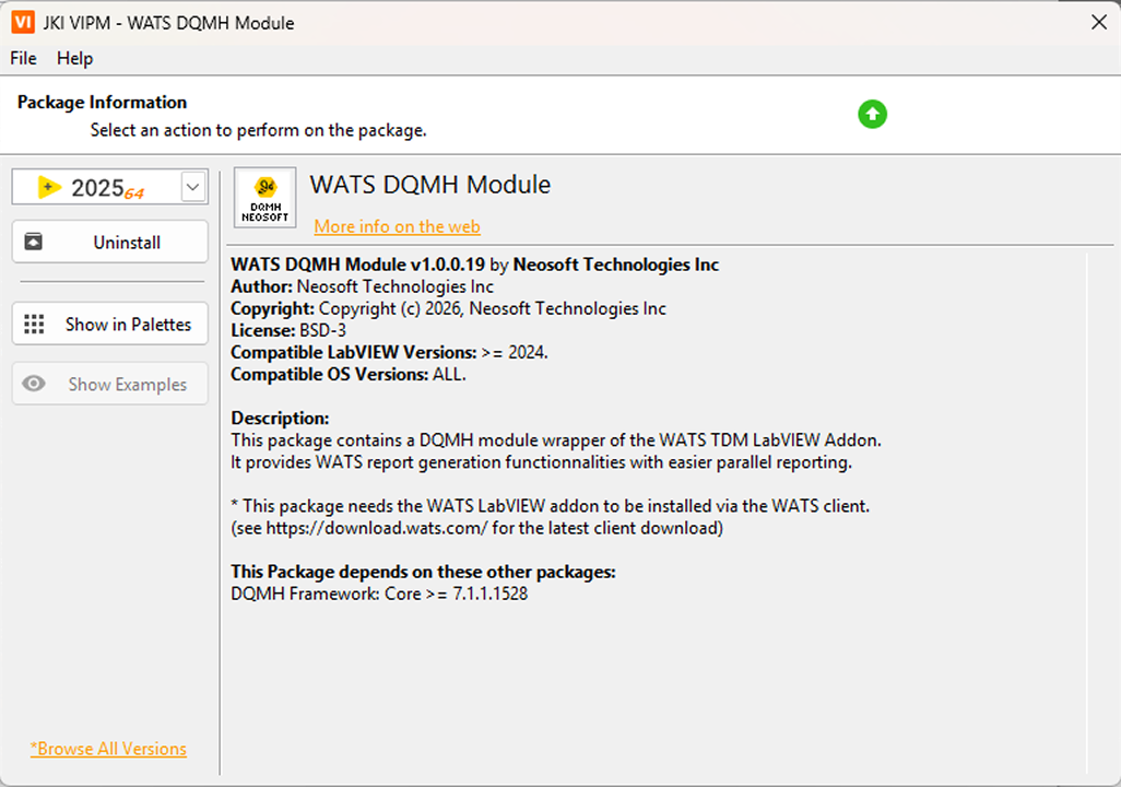 Module WATS DQMH